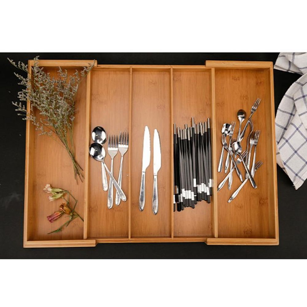 Expandable Bamboo Drawer Organizer — image 4