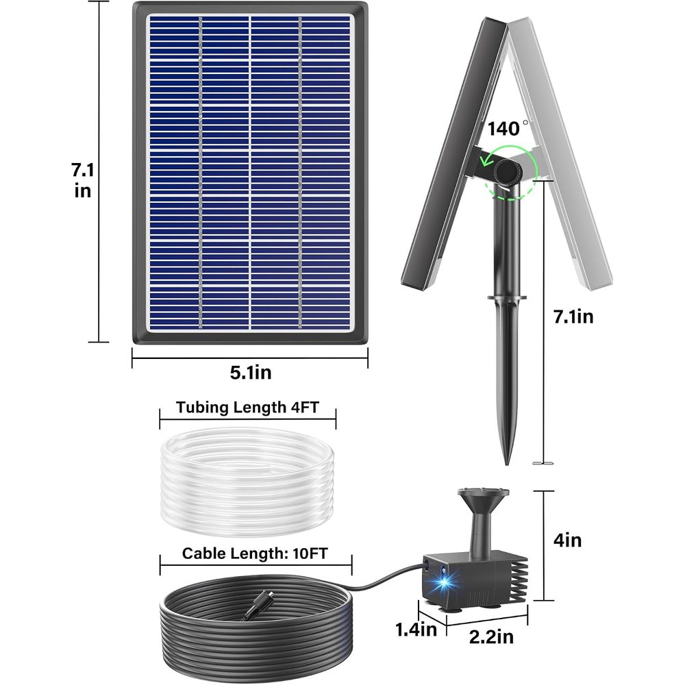 Solar Bird Bath Fountain — image 4